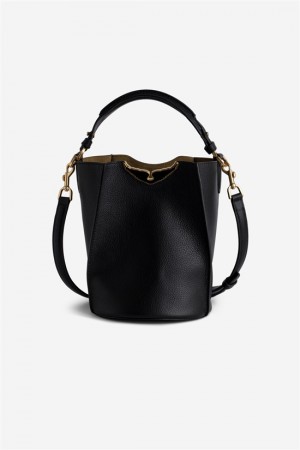 Black Zadig And Voltaire Borderline Bucket Bag | ZV-256016