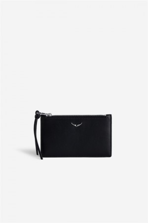 Black Zadig And Voltaire Long Eternal Coin Wallet | ZV-255912