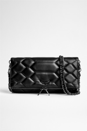 Black Zadig And Voltaire Rock Mat Scale Bag | ZV-256061