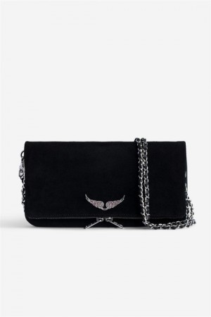 Black Zadig And Voltaire Rock Suede Bag | ZV-256115