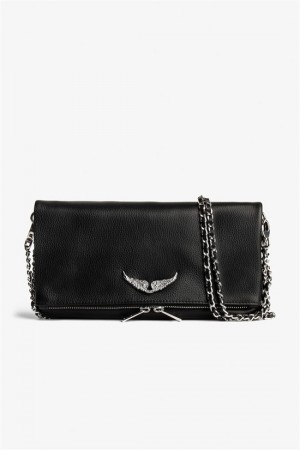 Black Zadig And Voltaire Rock Swing Your Wings Bag | ZV-256069