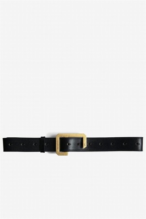 Dark Blue Zadig And Voltaire La Cecilia 35 Mm Belt | ZV-255828