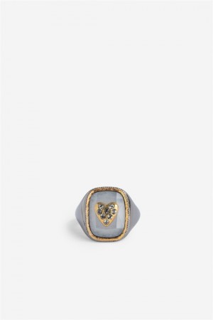 Flash Zadig And Voltaire Heart Signet Ring | ZV-255896