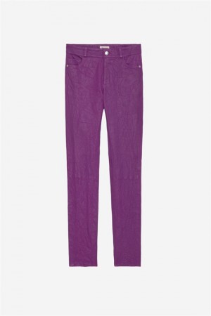 Goa Zadig And Voltaire Phalme Leather Pants | ZV-256213