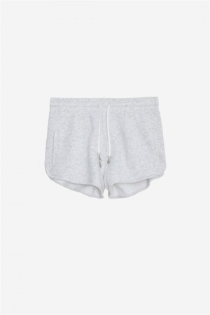 Gris Chine Clair Zadig And Voltaire Smile Shorts | ZV-256218