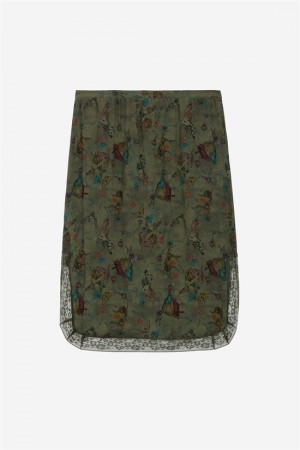 Kaki Zadig And Voltaire Jozy Skirt | ZV-256371