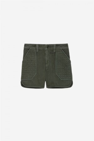 Kaki Zadig And Voltaire Sei Shorts | ZV-256231