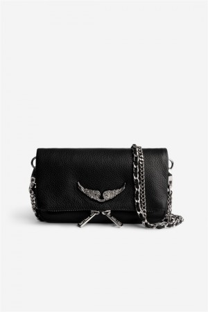 Noir Silver Zadig And Voltaire Rock Nano Swing Your Wings | ZV-256100