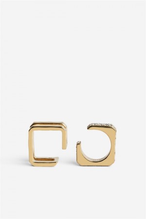 Old Gold Zadig And Voltaire Cecilia Strass Rings | ZV-255870