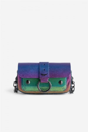 Rainbow Zadig And Voltaire Kate Wallet Embossed Metallic | ZV-256127