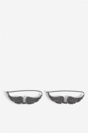 Shiny Gun Zadig And Voltaire Rock Piercing Earrings | ZV-255891