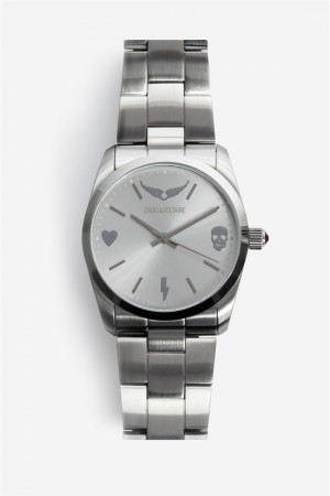 Silver Zadig And Voltaire Time2love Watch | ZV-255854