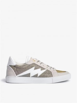 Silver Zadig And Voltaire ZV1747 Low-Top Sneakers  | ZV-255670