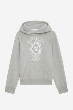 Trellis Zadig And Voltaire Georgy Diamante Hoodie | ZV-256244