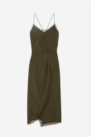 Wakame Zadig And Voltaire Rixi Silk Jacquard Dress | ZV-256374