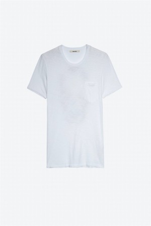 White Zadig And Voltaire Stockholm Skull Tee | ZV-255715