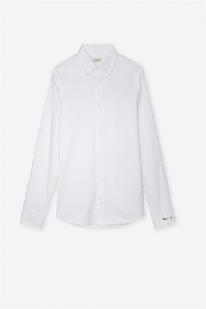 White Zadig And Voltaire Sydney Shirt | ZV-255726