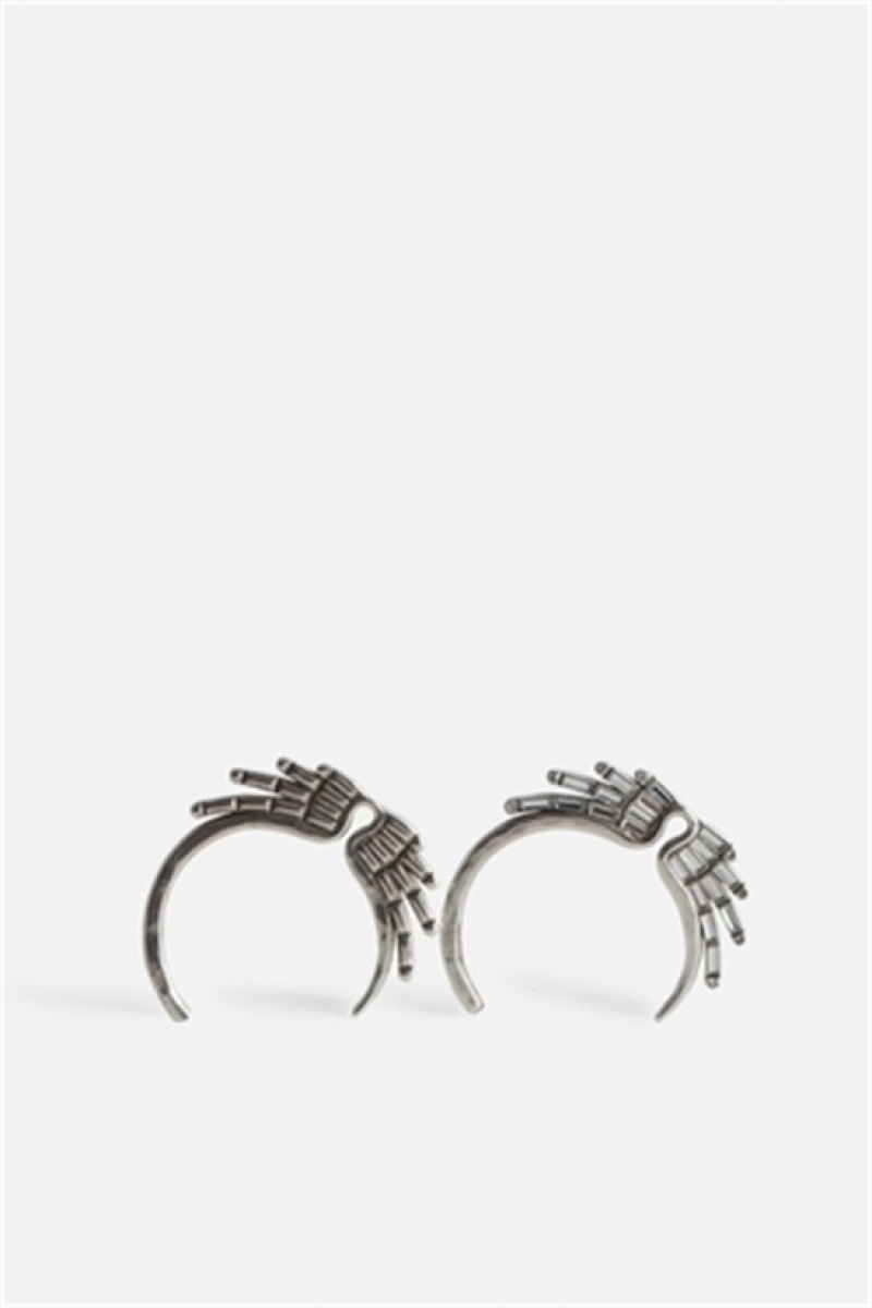 Antic Silver Zadig And Voltaire Rock Star Hoop Earring | ZV-255860