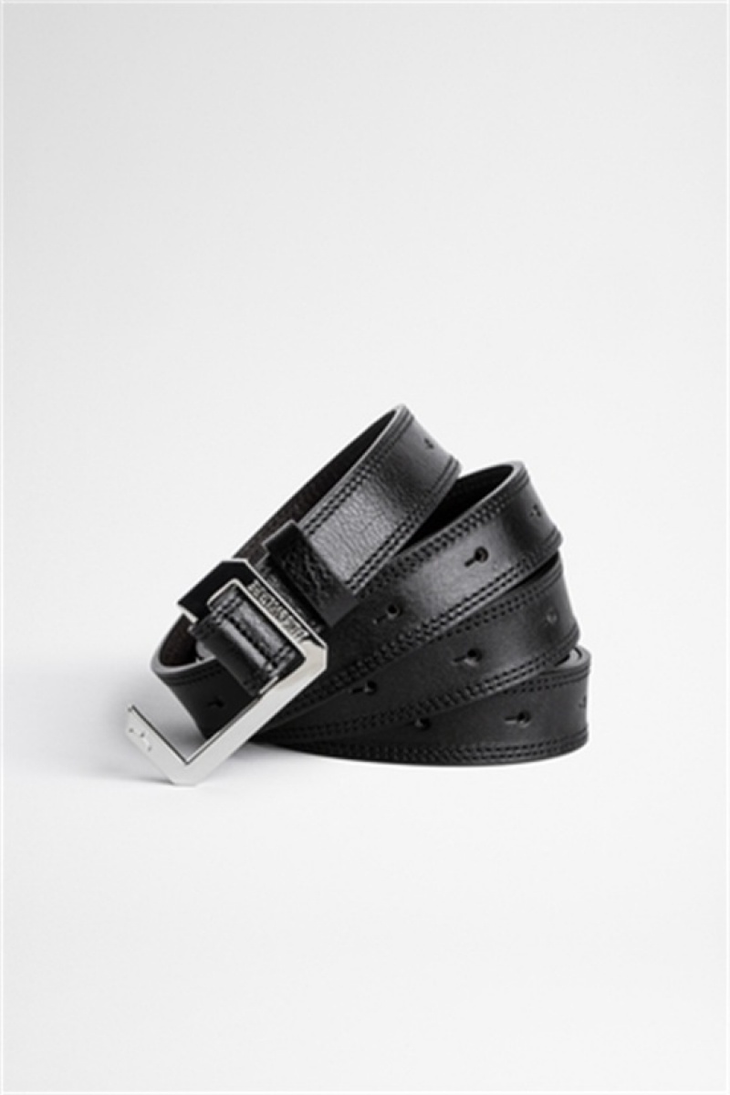 Black Bonny Zadig And Voltaire Le Cecilia Belt | ZV-255832