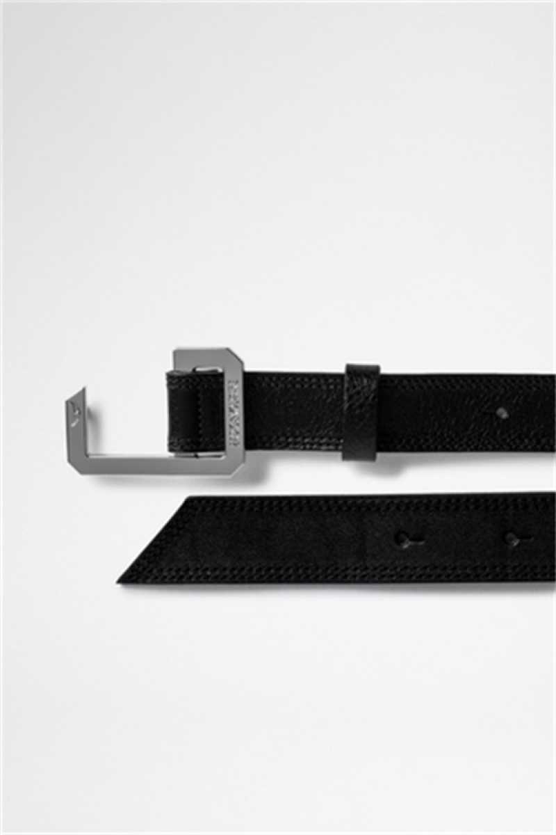 Black Bonny Zadig And Voltaire Le Cecilia Belt | ZV-255832