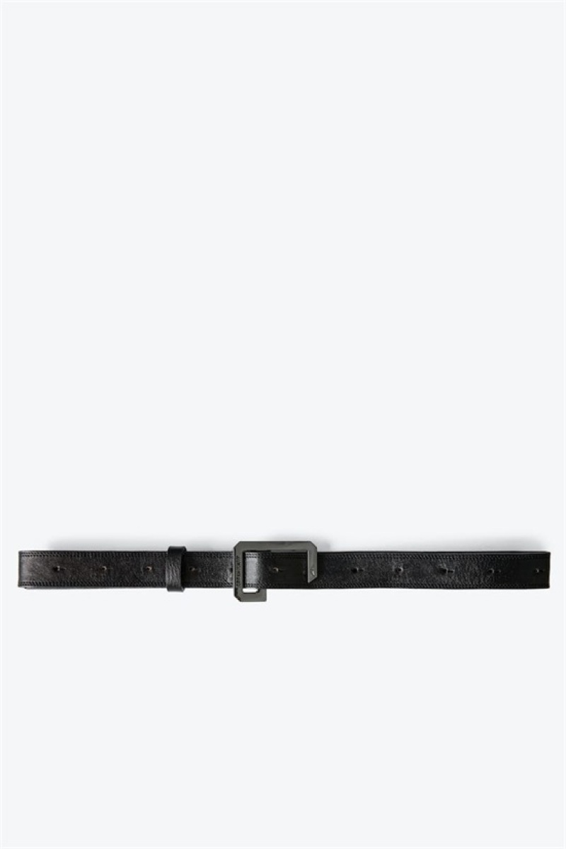 Black Bonny Zadig And Voltaire Le Cecilia Belt | ZV-255832