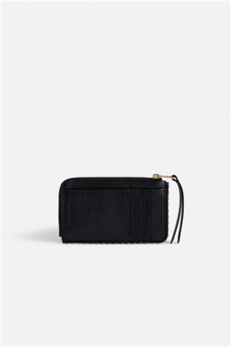 Black Gold Zadig And Voltaire Card Holder | ZV-255922