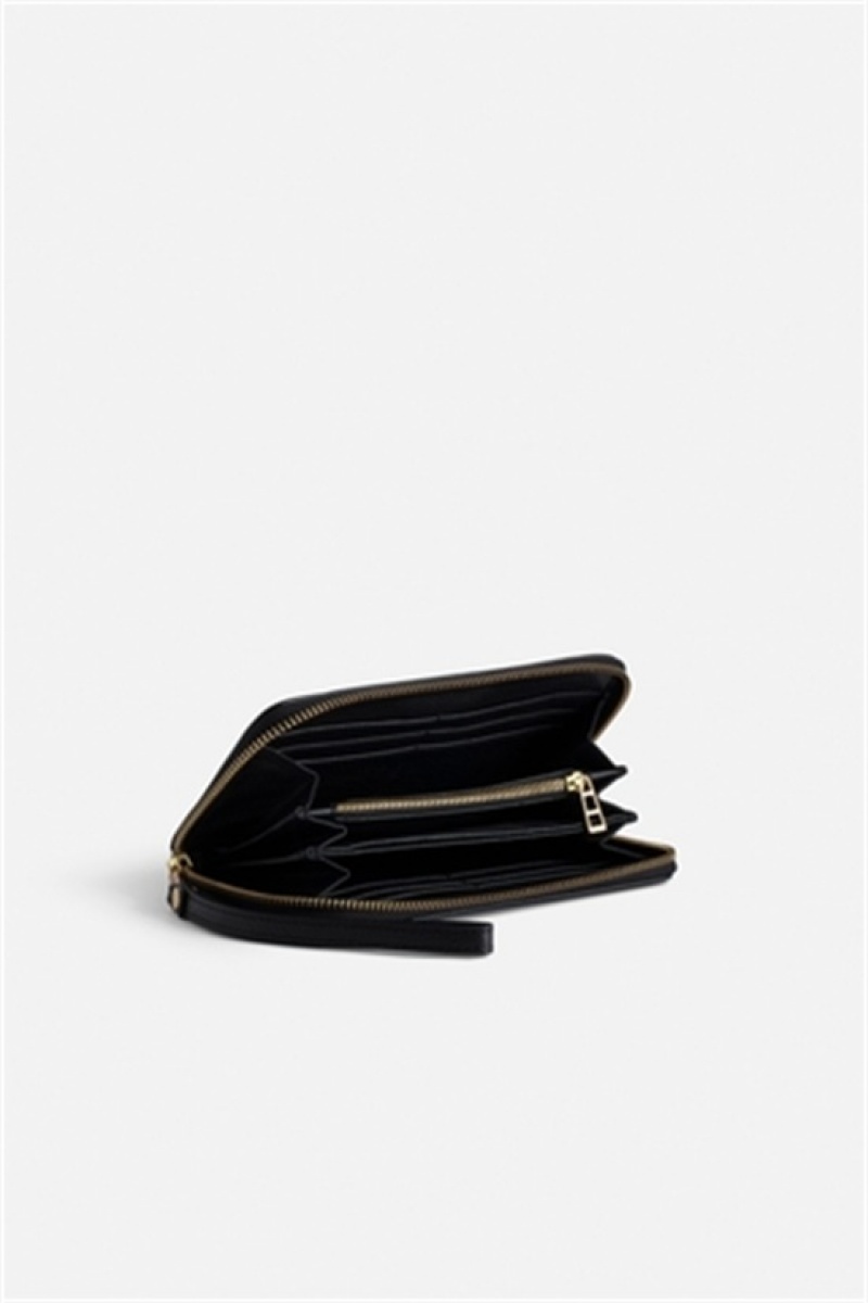 Black Gold Zadig And Voltaire Compagnon Wallet | ZV-255906