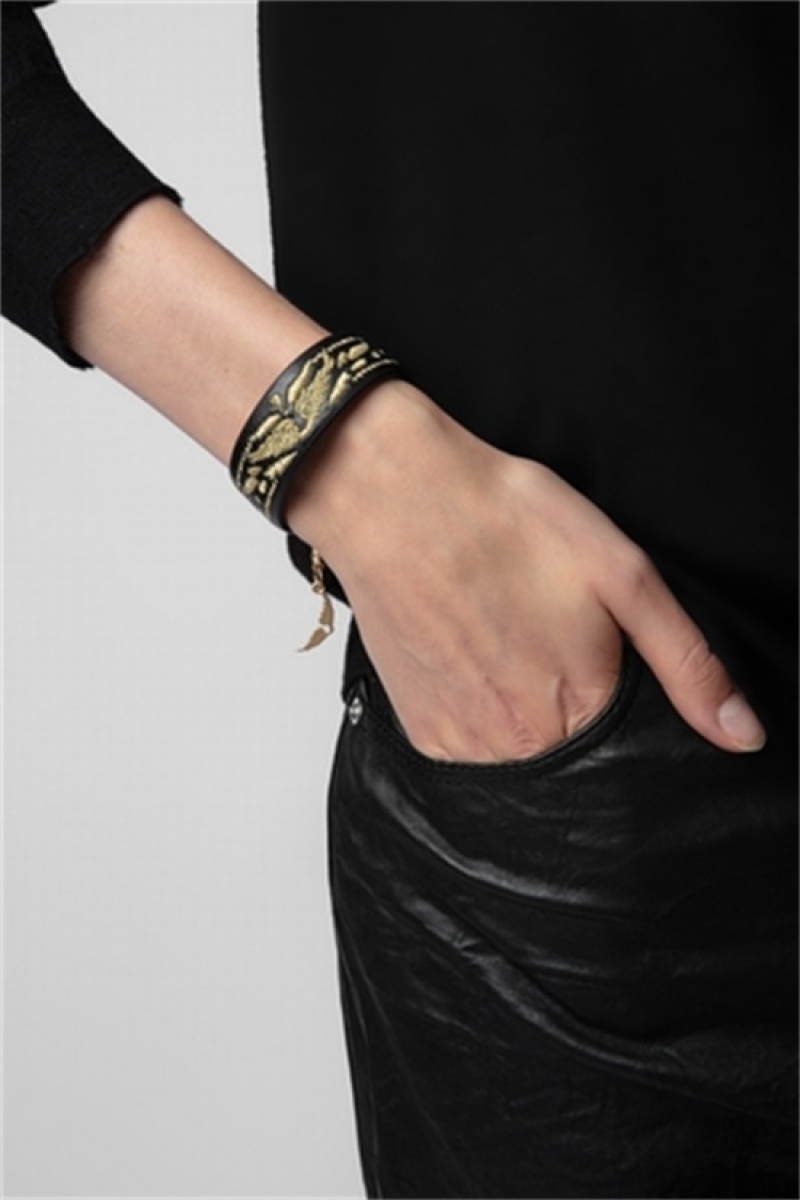 Black Gold Zadig And Voltaire Lenny Bracelet | ZV-255901