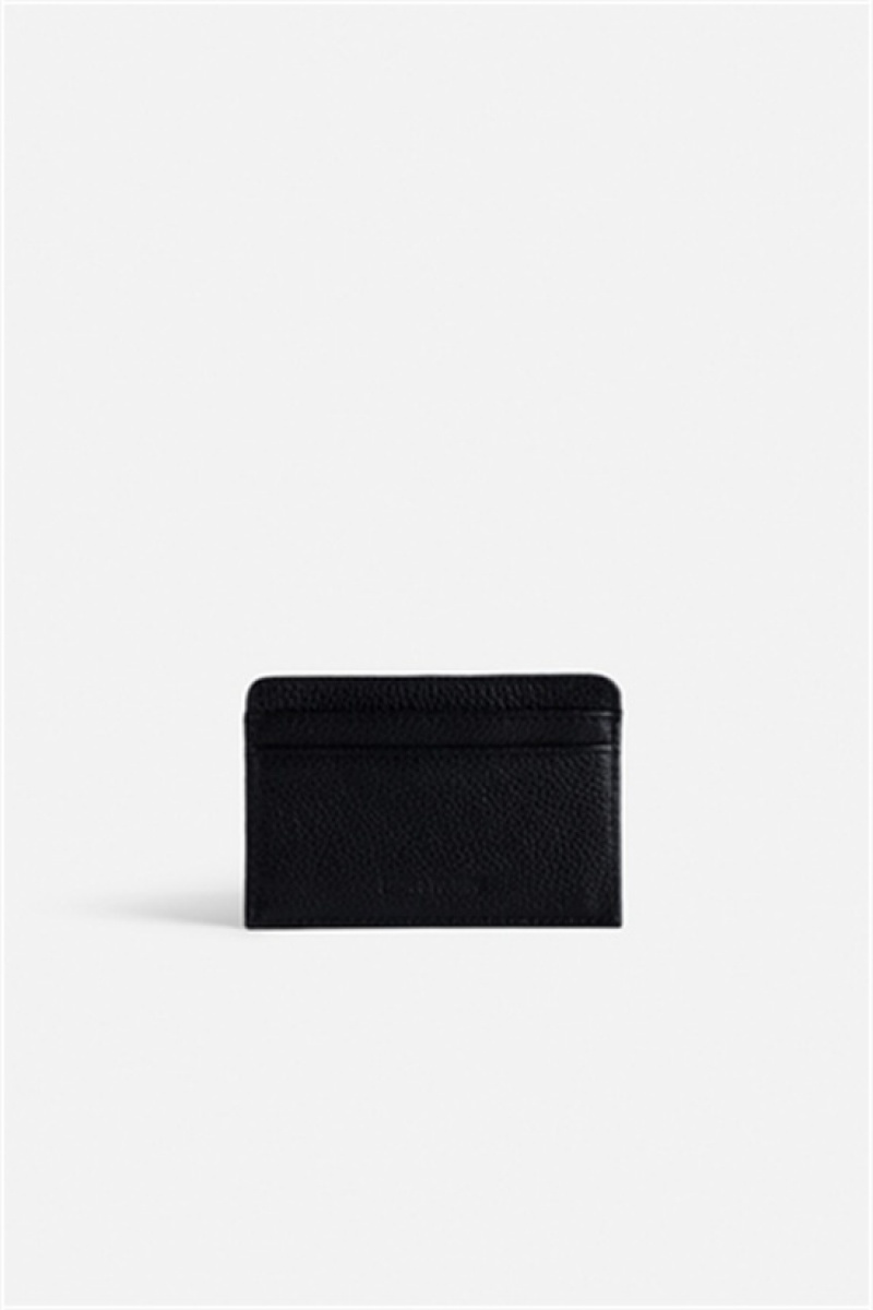 Black Gold Zadig And Voltaire Pass Card Holder | ZV-255943