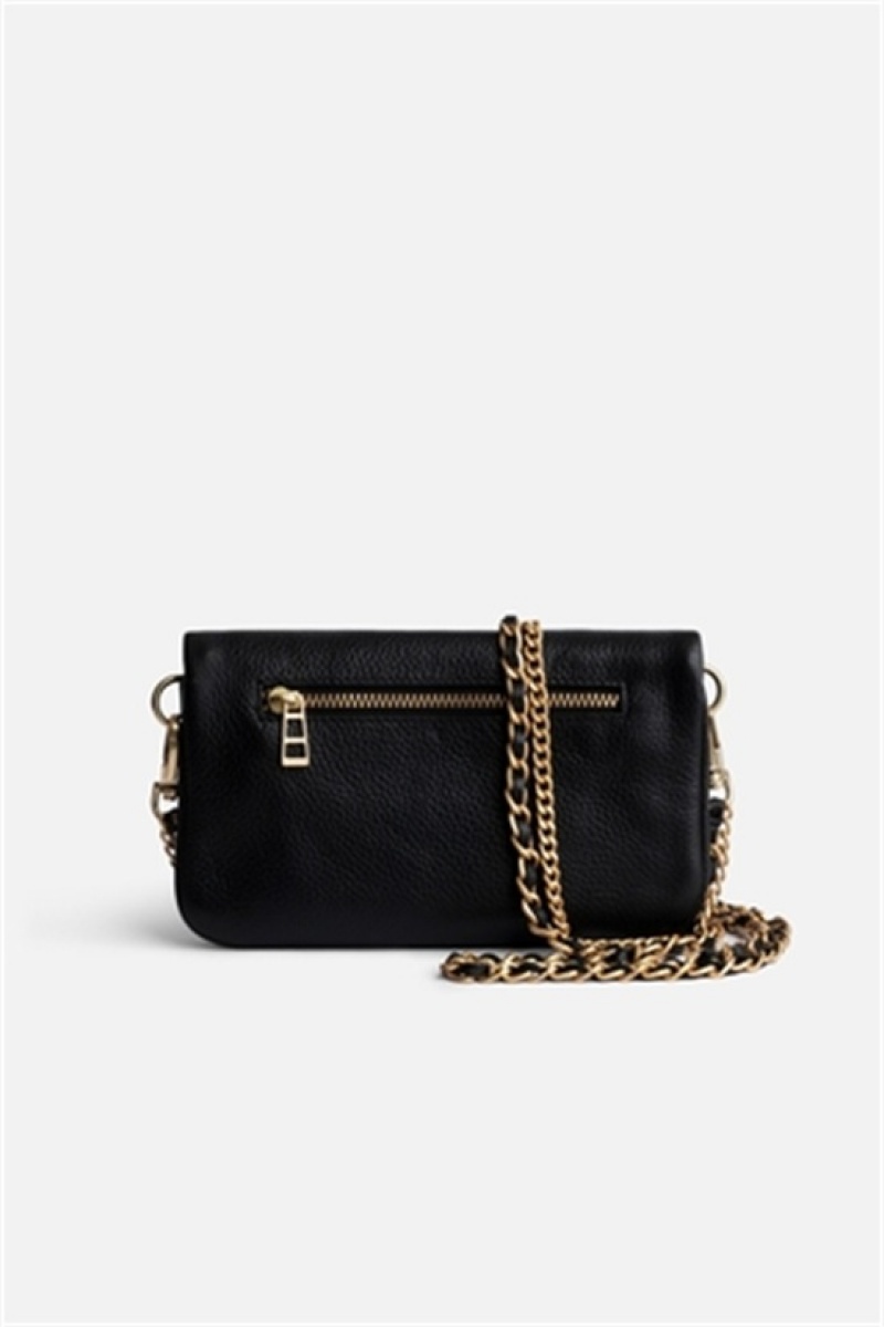 Black Gold Zadig And Voltaire Rock Nano Bag | ZV-256182