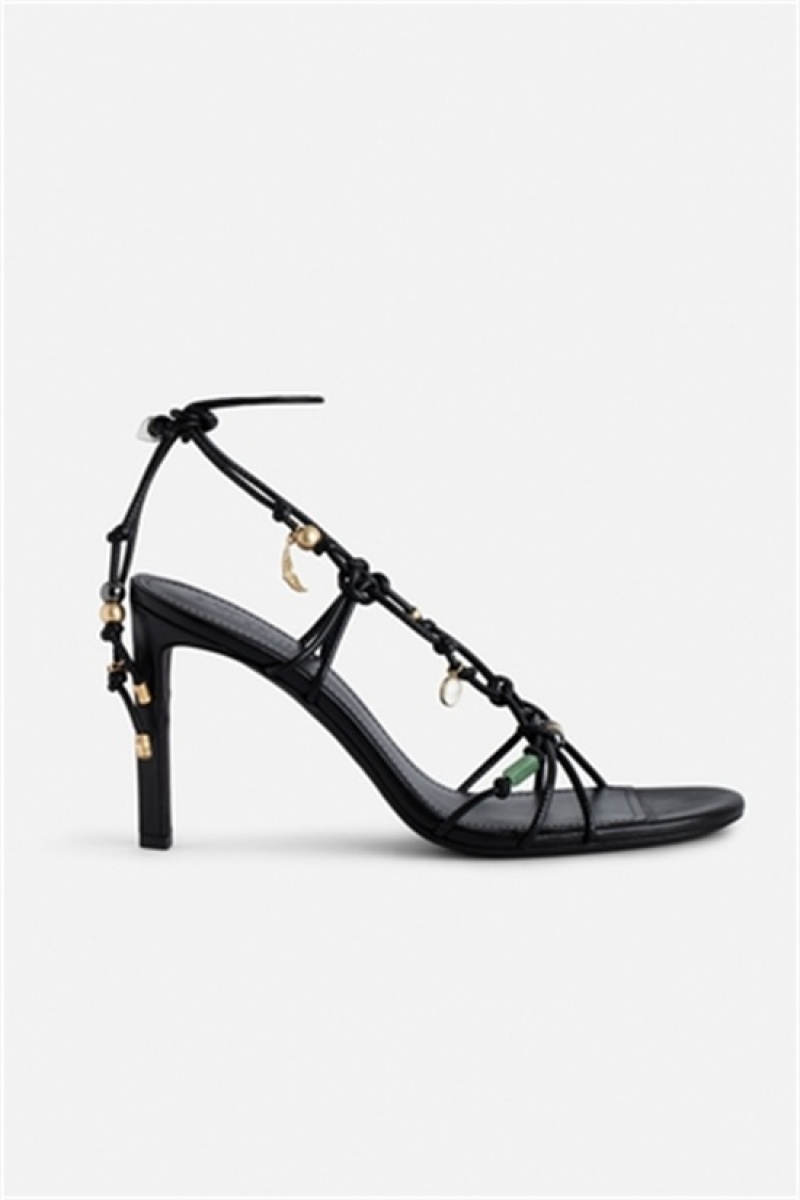 Black Zadig And Voltaire Alana Sandals | ZV-255782