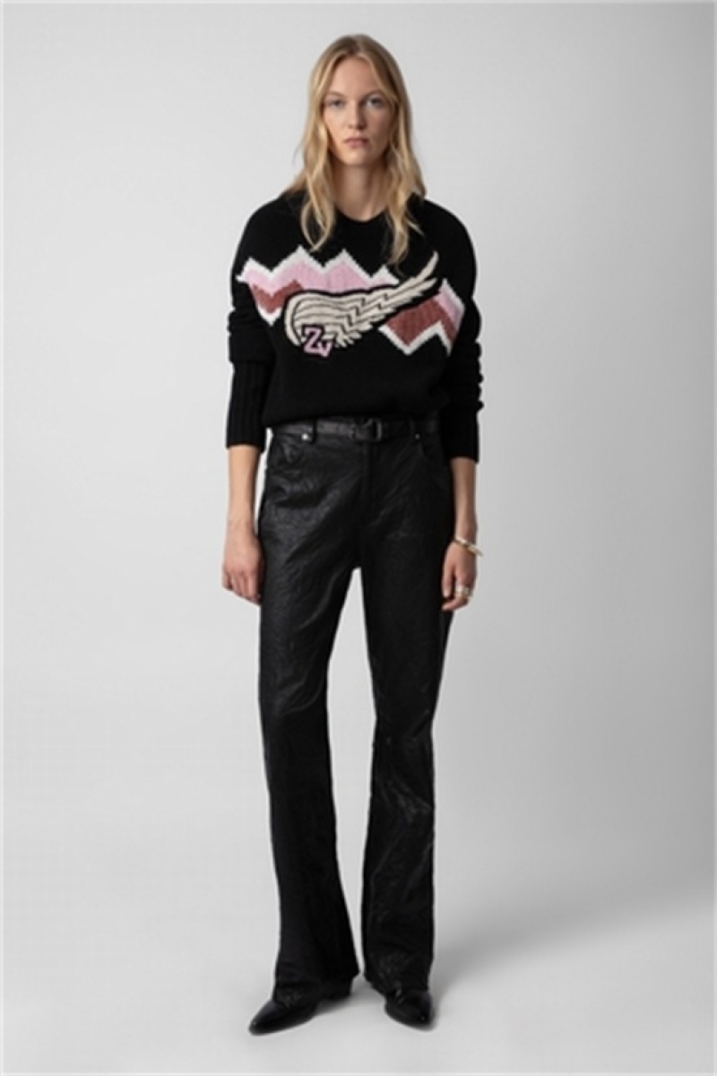 Black Zadig And Voltaire Bleez Sequin Sweater | ZV-256449