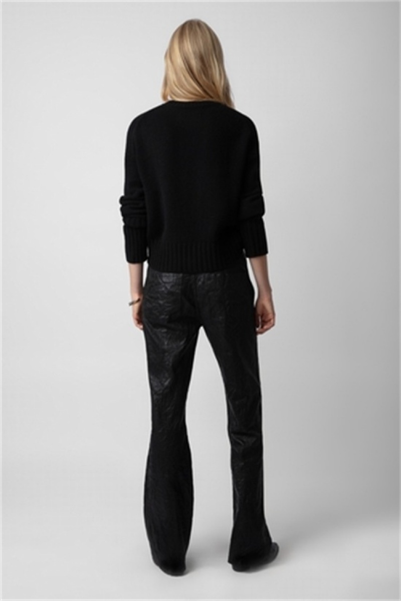 Black Zadig And Voltaire Bleez Sequin Sweater | ZV-256449