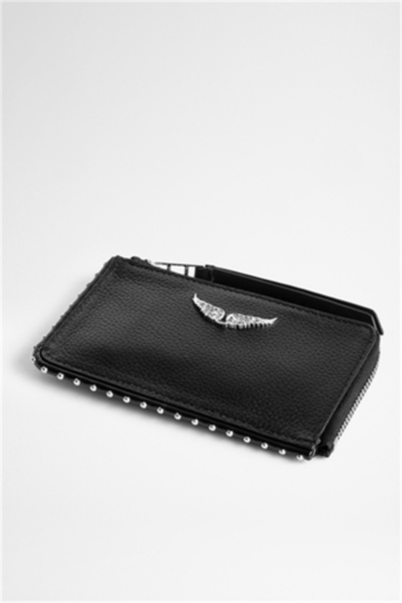 Black Zadig And Voltaire Card Holder | ZV-255919