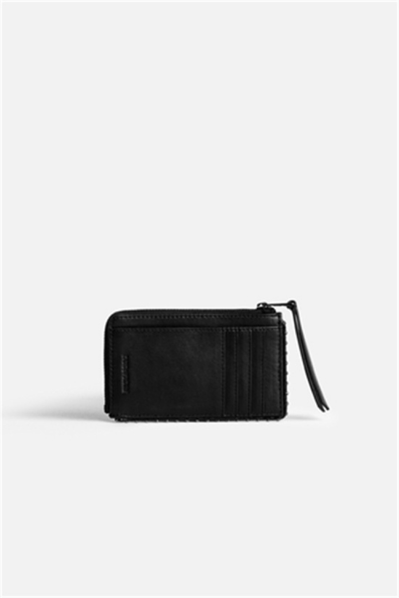 Black Zadig And Voltaire Card Wallet | ZV-255921