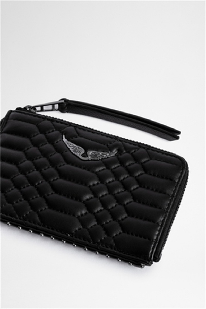 Black Zadig And Voltaire Card Wallet | ZV-255921