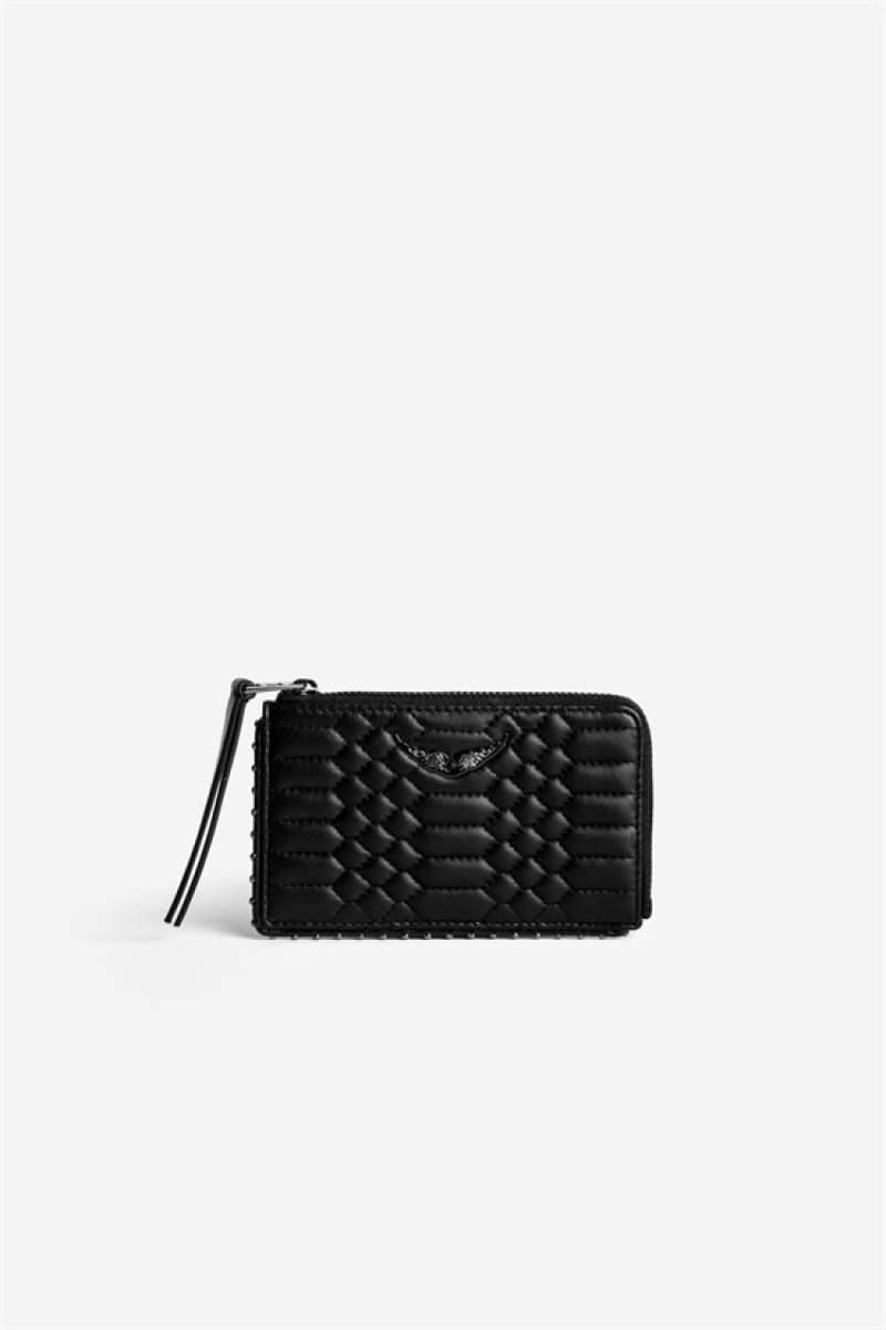 Black Zadig And Voltaire Card Wallet | ZV-255921