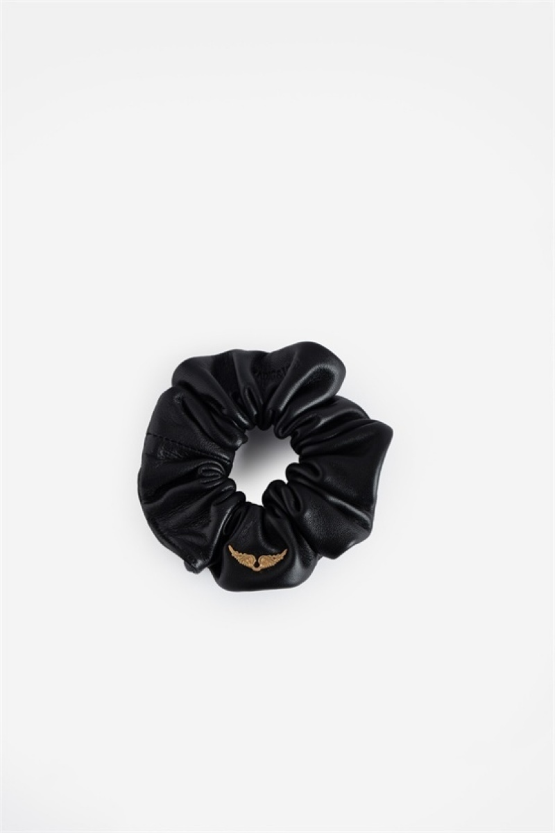 Black Zadig And Voltaire Chouchou Hair Scrunchie | ZV-255807