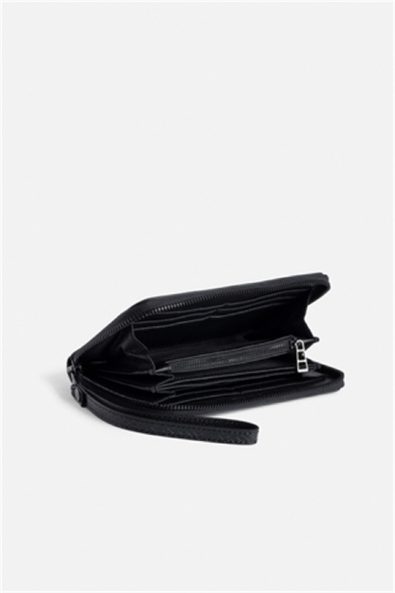 Black Zadig And Voltaire Compagnon Glossy Wallet | ZV-255902