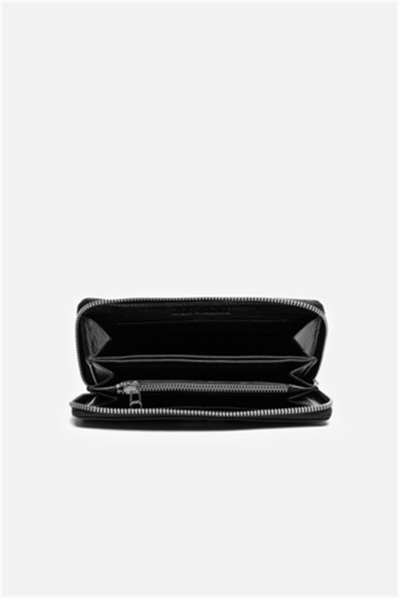 Black Zadig And Voltaire Compagnon Wallet | ZV-255905