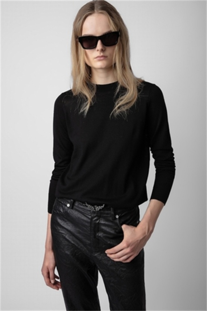 Black Zadig And Voltaire Emma Sweater | ZV-256427