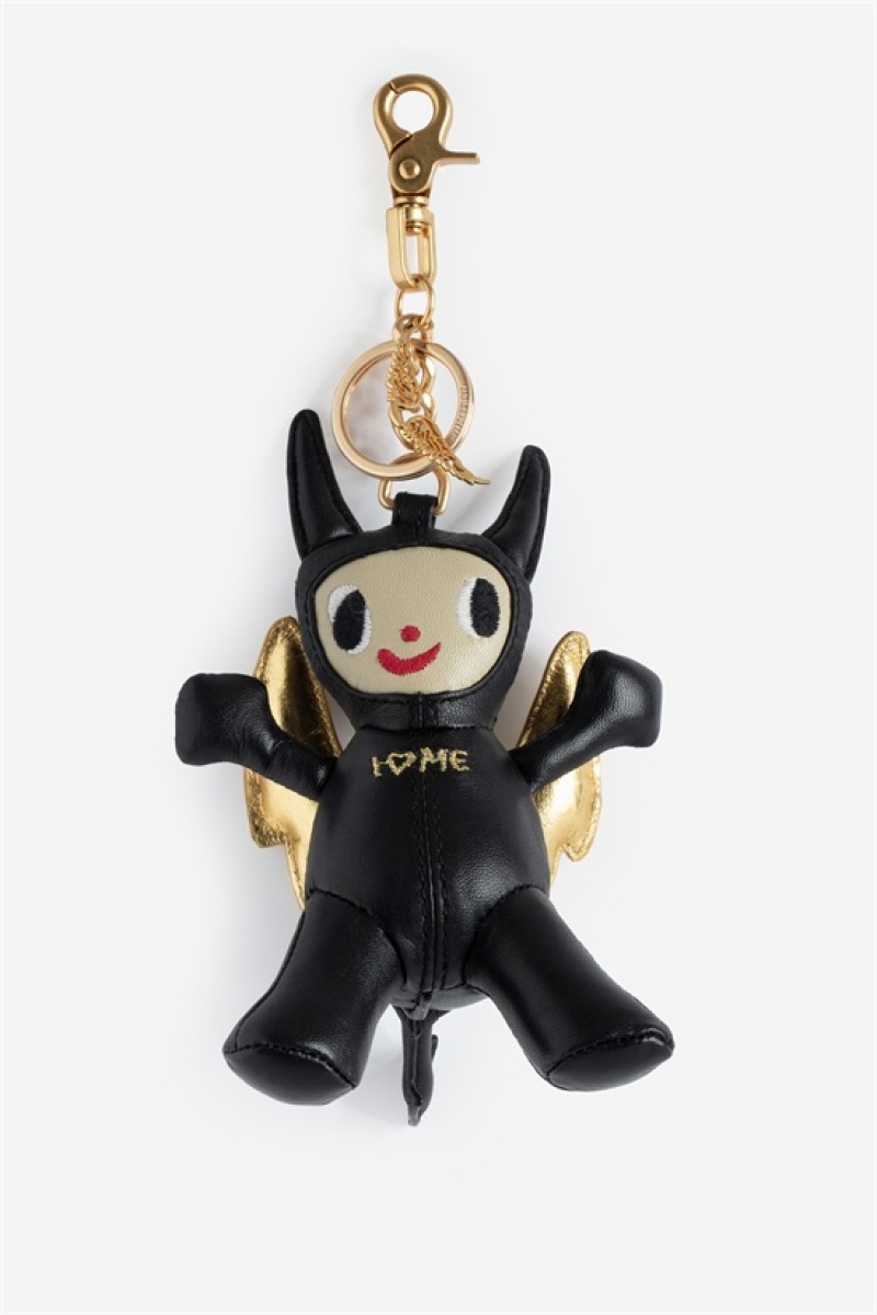 Black Zadig And Voltaire Happy Devil Key Ring | ZV-255796