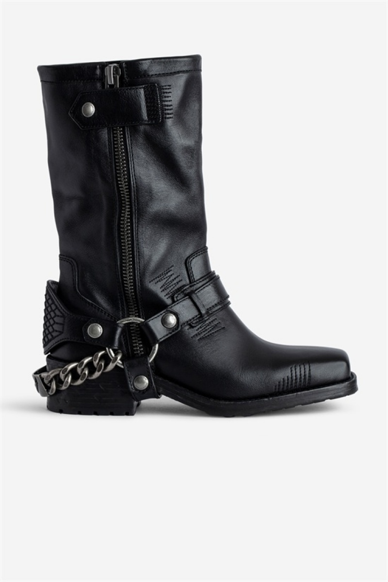 Black Zadig And Voltaire Igata Boots | ZV-255772