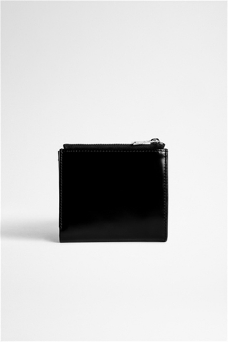 Black Zadig And Voltaire Initiale Noam Wallet | ZV-255674