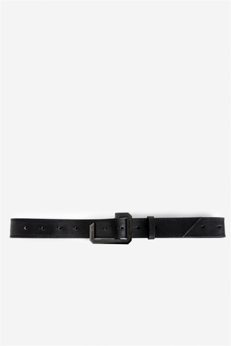 Black Zadig And Voltaire La Cecilia 35 Mm Belt | ZV-255827