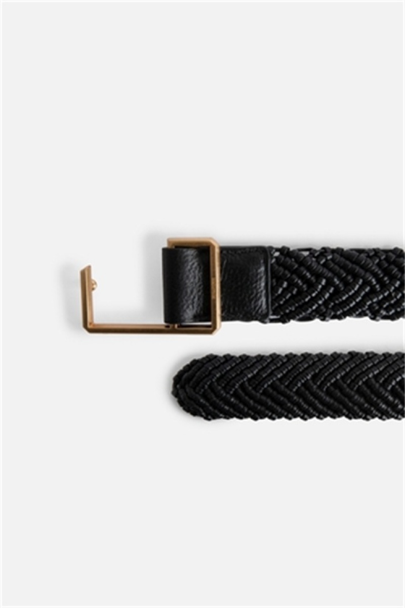 Black Zadig And Voltaire La Cecilia Belt Obsession 35mm | ZV-255831