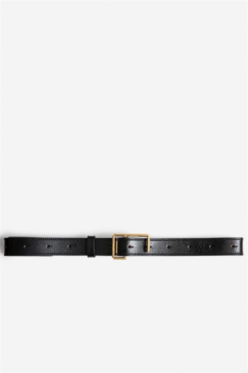 Black Zadig And Voltaire La Cecilia Obsession Belt | ZV-255833