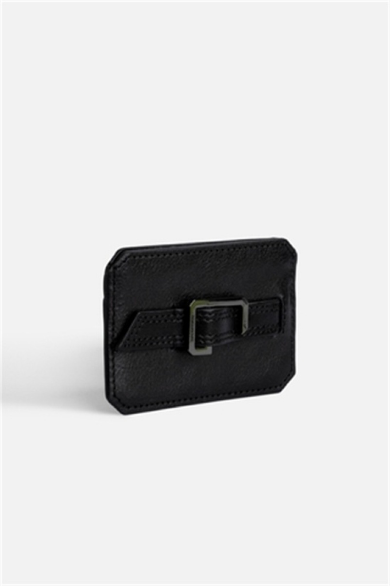 Black Zadig And Voltaire Le Cecilia Pass Card Holder | ZV-255941