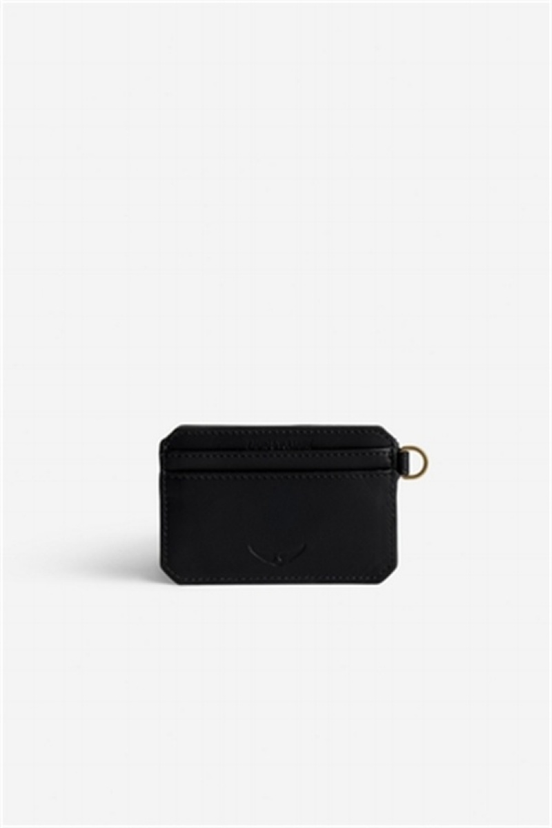 Black Zadig And Voltaire Le Cecilia Pass Card Case | ZV-255927