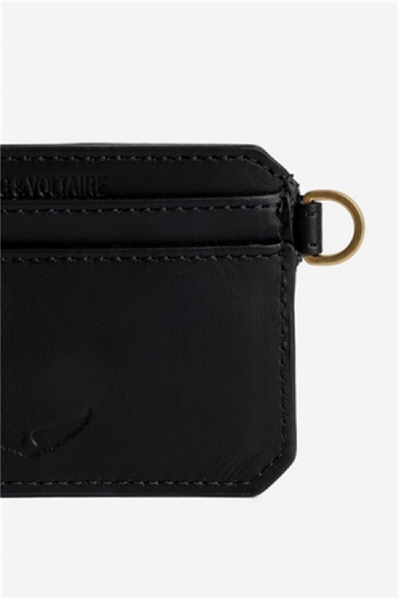 Black Zadig And Voltaire Le Cecilia Pass Card Case | ZV-255927